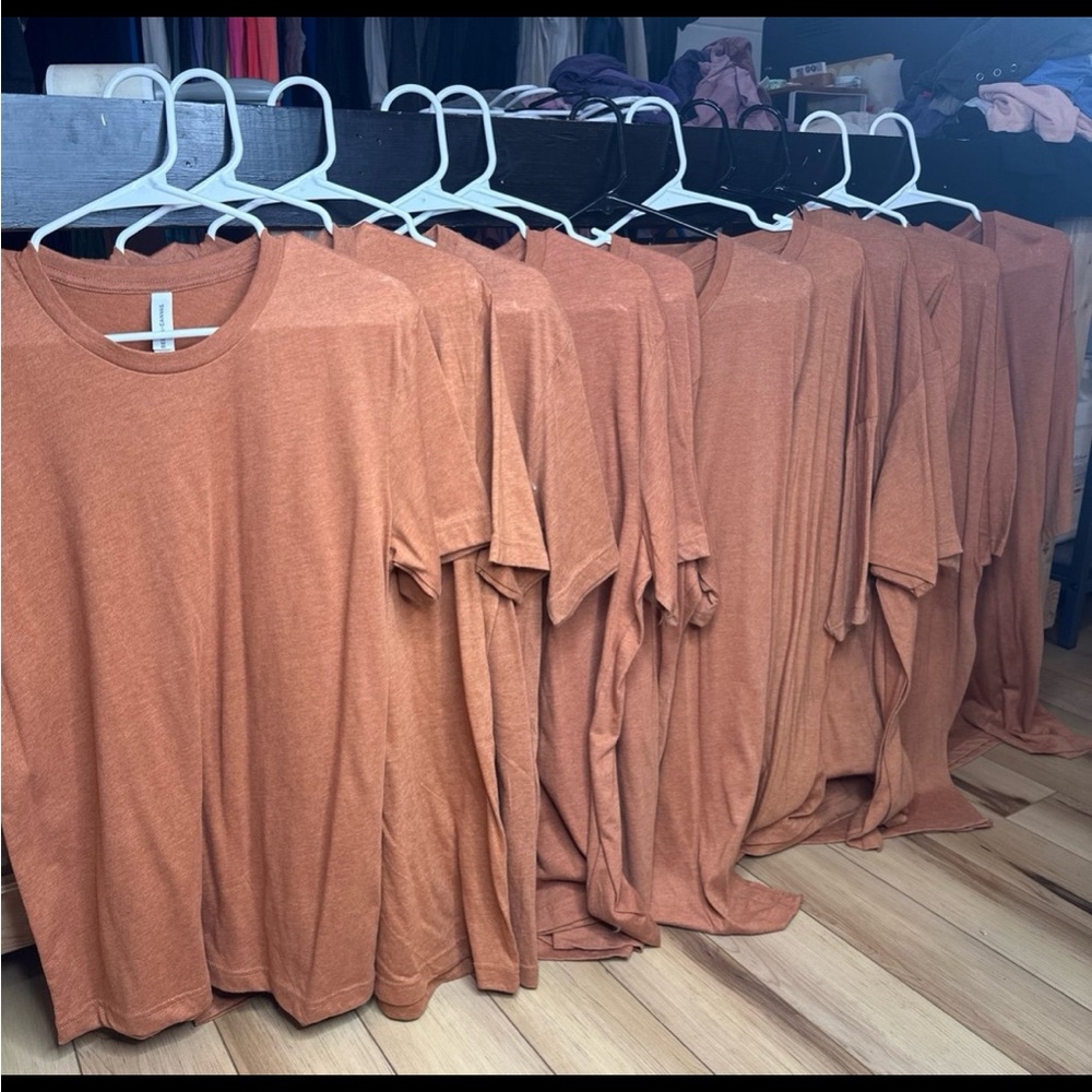 Bella canvas 3001 cvc Heather autumn lot 11 shirts